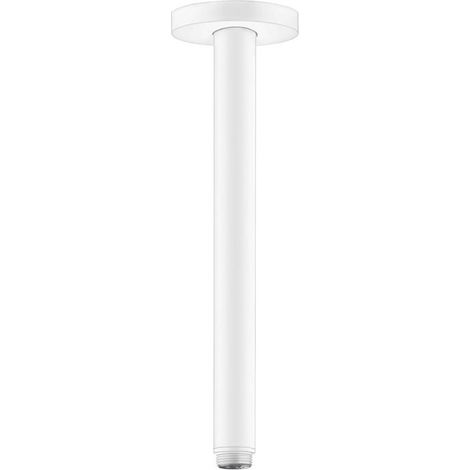 Bras de douche S 300 mm plafond M 1/2blanc mat