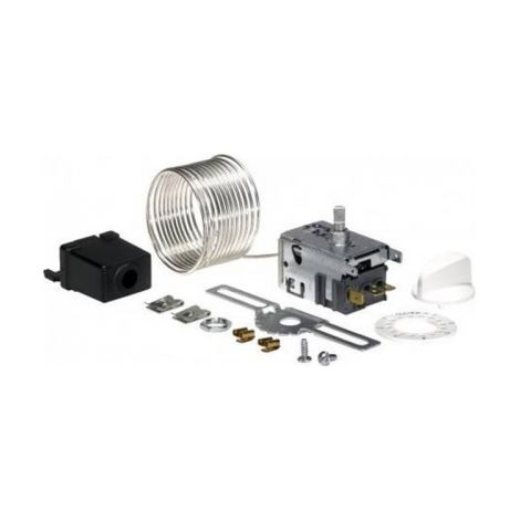 Termostato Danfoss Nº 8 Universal  Rango -8ºC a +11ºC  Capilar 2000mm  Ideal para Enfriadores y Vitrinas  Repuesto