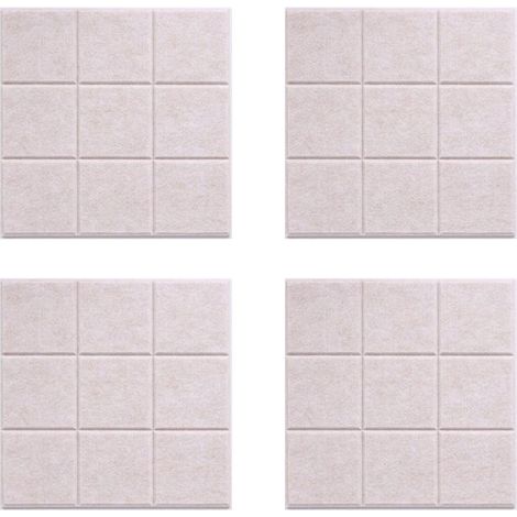 Pannelli in feltro, 4 pezzi, 30 x 30 x 0,9 cm, decorazione murale quadrata in feltro, pannello in feltro per la camera da letto, bacheca fai da te, parete fotografica per ragazzi e ragazze, feltro (1/5)