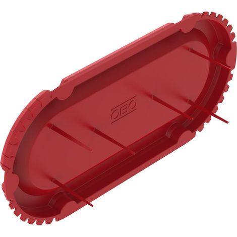 OBO Bettermann UP Signaldeckel für doppelte Ausführung 2 x Ø60mm Polyethylen signalrot, 25 Stück, 2003762