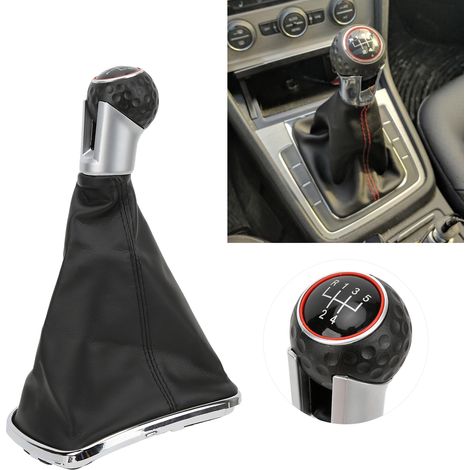 Schalthebelgriff mit Taschenabdeckung als Ersatz für Volkswagen Bora Mk4 1999-2005 5-Gang-Schalthebel (1/5)