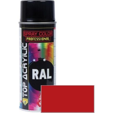 TOP ACRYLIC spray acrilico mate ral-3000 400ml rojo fuego , 0UNIDADES