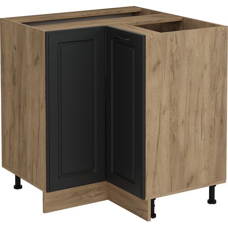 Mobile ad angolo cucina R-Line, Antracite casa di campagna, 75.6 cm senza piano di lavoro, Vicco