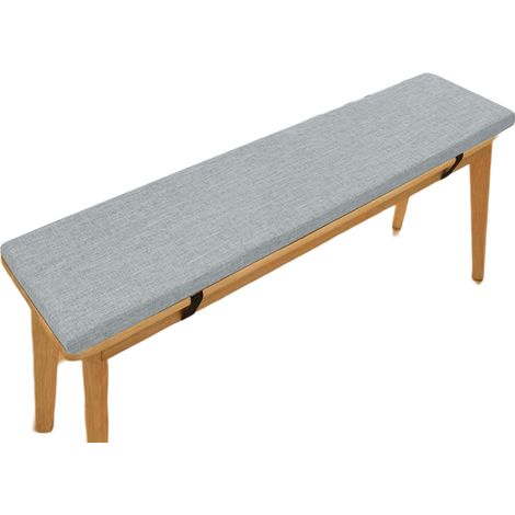 Coussin de chaise de 5 cm d'épaisseur, coussin de banc, coussin de chaise, coussin de banc, coussin de banc de jardin extérieur, gris clair (1/5)