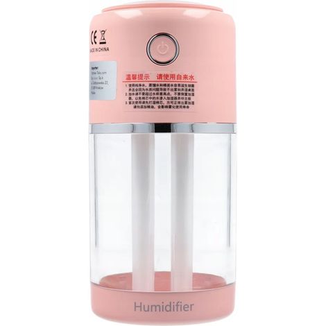 oem H10 umidificatore e diffusore compatto rosa (1/3)