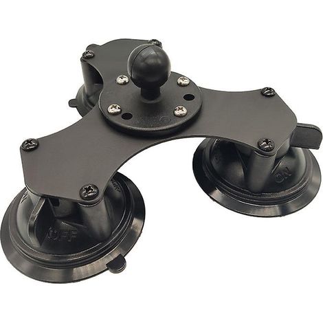 Support à ventouse double robuste pour tablette avec rotule de 2,5 cm pour iPad Mini Air 1 2 3 4 (1/2)