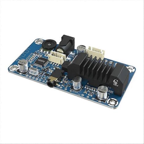 Amplificateur de puissance stéréo Bluetooth 5.0 TPA3116 DSP 2×50W, entrée 3,5 mm, compatible avec le réglage DSP, alimentation DC12V-24V. (1/5)