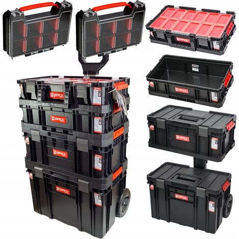 QBRICK TWO BIG SET Boîte à outils 6 en 1 sur roulettes + 2x ORG. MULTI PRO