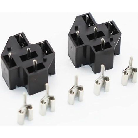 Compatible avec 2 supports de relais automobiles, 40 A 12 V, base de soudure pour montage sur circuit imprimé, circuit universel. (1/5)