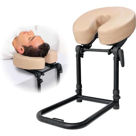 Apporte-tête de massage pour lit berceau visage, Kit de massage de haut de matelas à la maison, Coussin visage pour massage visage vers le bas,Apporte-tête de salon réglable et support pour le matelas
