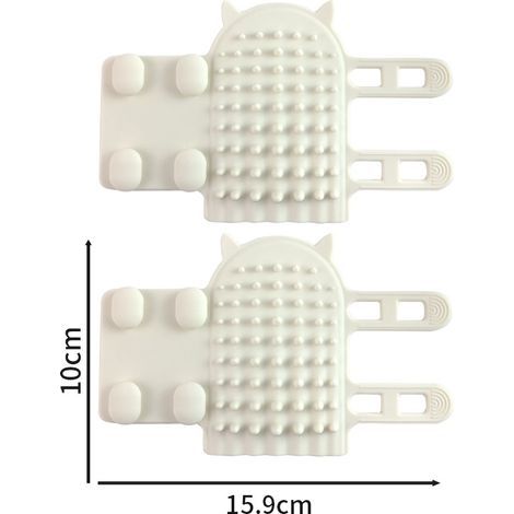 Kitzel-Accessoire für Haustiere, 2er-Pack Kitzel-Accessoires, Katzenbürste für die Ecke, Kitzel-Accessoire für Haustiere, Selbstpflege-Massagebürste für Katzen, Selbstreinigend (1/3)