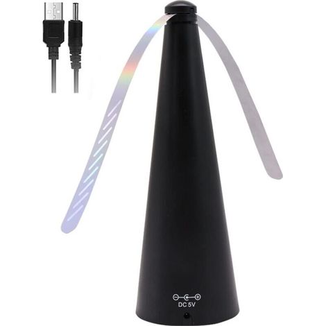 Ventilateur Anti Mouche, Electrique Chasse Mouche de Table, Repousse Anti Moustique pour Éloigner Les Insectes de La Nourriture, pour Maison Dîner, Pique-Nique et Barbecue Exterieur/Interieur (1/4)