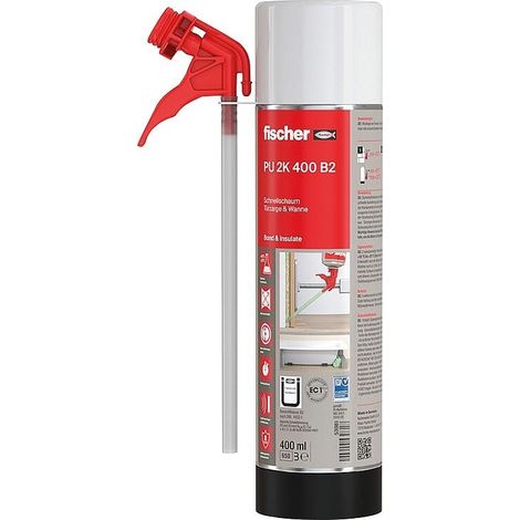 Mousse polyuréthane bi-composants 400 ml 13 L - Fischer