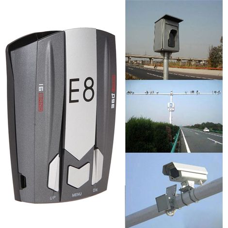 Détecteur de radar pour voitures avec alerte vocale de vitesse, alarme de vitesse du véhicule, affichage LED, modes ville/autoroute et détection automatique à 360°. (1/5)