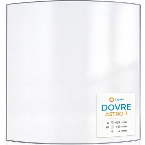 Vitre Dovre ASTRO 3 - Verre Courbe pour poêle à bois - 429 x 461 mm (A x H) - 4 mm