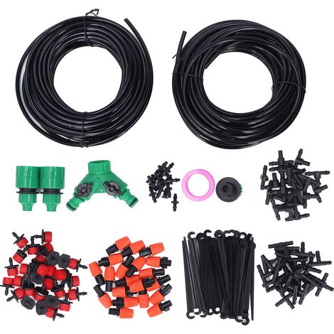 Kit d'irrigation goutte à goutte automatique pour micro-serre de jardin, système d'arrosage pour ferme (1/5)