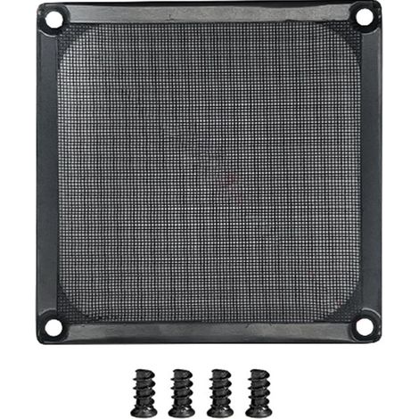 80-mm-PC-Gehäuselüftergehäuse aus Aluminiumgewebe mit staubdichtem Siebfilter für Computer