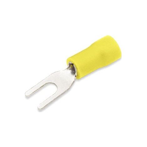 Klemmenisolierte Gabel 4,3 / 4-6 mm Gelb 50 Stk
