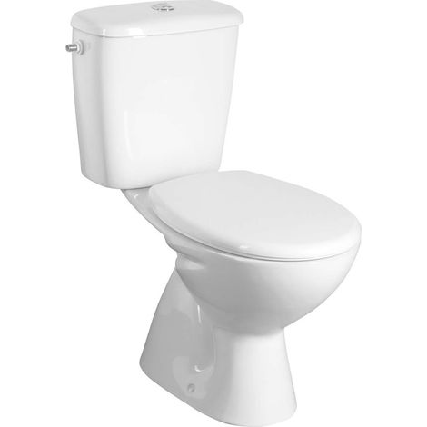 Aqualine Miguel - WC-Kombi, Abgang unten, weiß LC2258