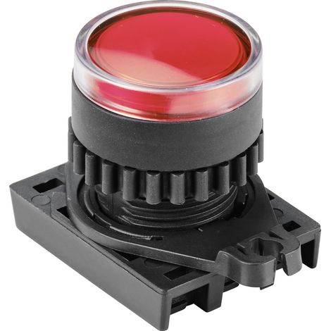 TRU COMPONENTS TC-10344012 S2PRU-P3R Drucktaster rund Rot (transparent) 1 St. (1/2)