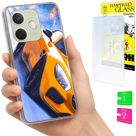 Custodia per Oppo A5 Pro con cover fotografica e vetro temperato 9H. (1/5)