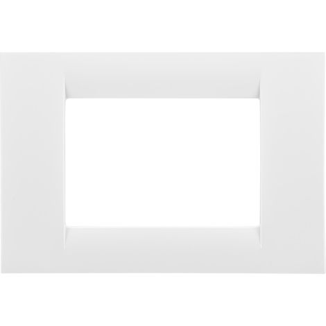 Plaque 3 poste Blanche Nuage System Virna GEWISS GW22103