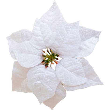 Poinsettia - Fleur Artificielle De Noël - Décoration De Table Intérieure - Pour Maison Bureau École - 1 Pièce (1/5)