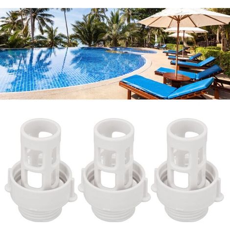Connettore per tappo di scarico del tubo della piscina, adattatore per tubo della piscina, tappo di scarico dell'acqua per piscine rotonde Intex 10184, filettatura da 21,6 mm, 3 pezzi (1/4)