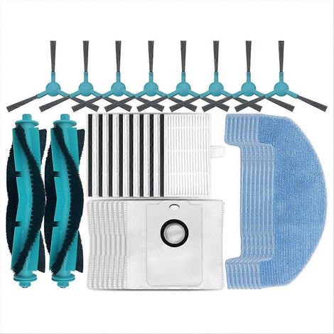 2499 Ultra Dampfreiniger: 4 Mikrofaser-Wischpads, 2 HEPA-Filter und 2 Staubbeutel, Ersatzteile für die Bodenreinigung, 8-teiliges Set (1/5)