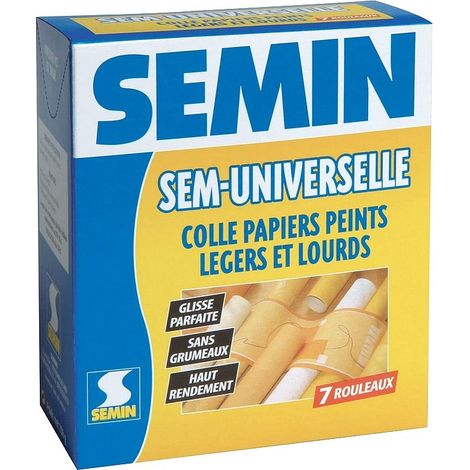 Colle papier peints légers et lourds SEMIN pour 7 rouleaux 250g