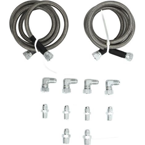 Tuyau de Refroidissement de Transmission en Acier Inoxydable tressé 6AN, Remplace TH350 700R4 TH400 4L60E 4L80E, Compatible avec les Voitures et Camions GM ChevyGMC (1/5)