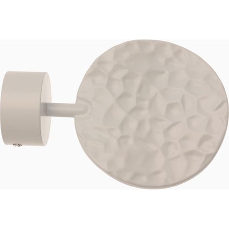 1 Embout Médaillon - Blanc laqué - Diamètre 28 (1/5)