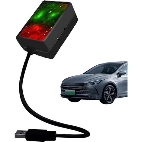 Lámpara de proyección LED Star Night，proyector de estrellas USB，luz nocturna romántica para techo de coche，techo y dormitorio (1/5)