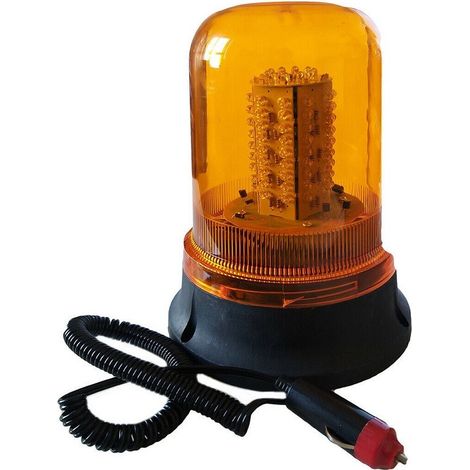 TRADE SHOP - Lampeggiante 100 Led Segnalatore Emergenza Rotante Calamita Magnetico Auto 12v -