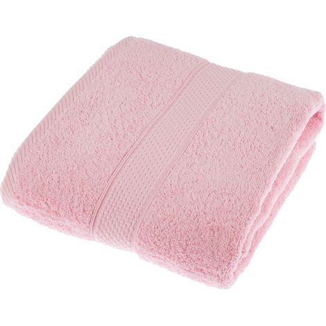 HOMESCAPES Turkish Cotton Pink Bath Towel