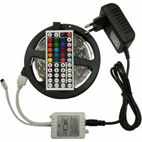 Bande LED RGB de 15 m à changement de couleur pour la maison, la cuisine, la chambre, le bar, avec télécommande infrarouge et mode DIY. (1/3)