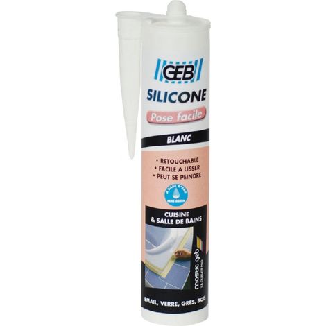 Wasserbasierter weißer Silikonkitt