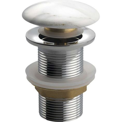 Sapho Dalma - Piletta chiudibile per lavabo 1 1/4, Click-Clack, carrara MM717