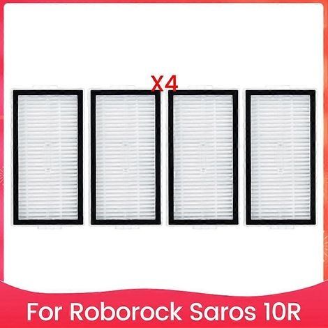 Lot de 4 filtres HEPA de rechange pour aspirateur robot Roborock Saros 10R (1/5)