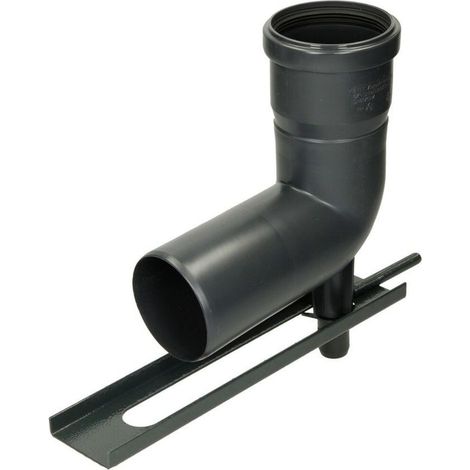 Coude 87° avec pied de support Ø 80 mm
