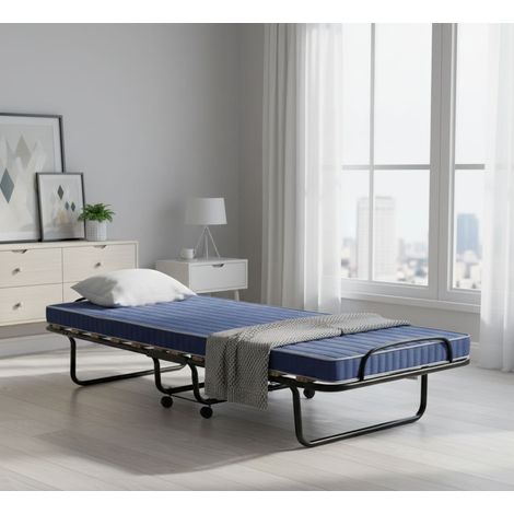 Letto Pieghevole - Materasso Incluso Dimensione Materasso 80x190x10 cm, blu, -, Tucuman