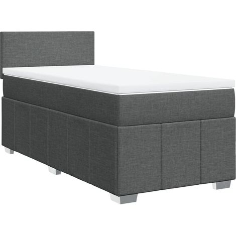 Maison Exclusive - Boxspringbett mit Matratze Dunkelgrau 100x200