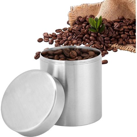 BoîTes à Thé, BoîTe à Thé En Acier Inoxydable HerméTique De 400 Ml, BoîTes De Cuisine à Domicile Pour Le Stockage Du Sucre, Café Et Thé, Thé En Vrac (1/5)