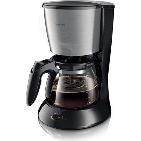 Philips Daily Collection HD7462 20 Kaffeemaschine Schwarz Edelstahl