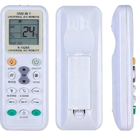 Télécommande Universelle Climatisation - Écran LCD Rétroéclairé - Compatible LG Samsung Daikin Gree Midea - 1 Pièce (1/5)