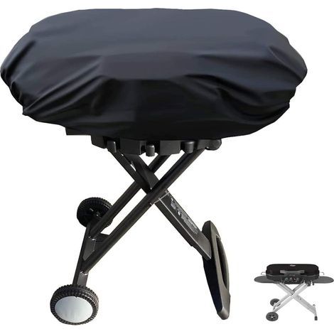 BBQ-Grillabdeckung, wasserdichte BBQ-Grillabdeckung, kompatibel mit den Coleman Roadtrip LXX, LXE und 285 Modellen, tragbare Propangas-Grillabdeckung mit Kordelzug.