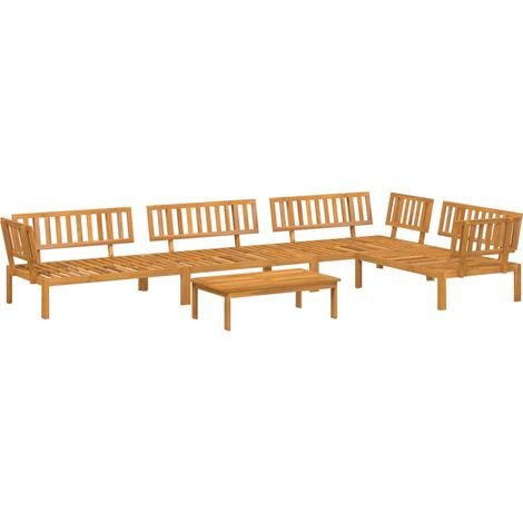 Maison Exclusive - Set Divano Pallet da Giardino 5 pz in Legno Massello di Acacia