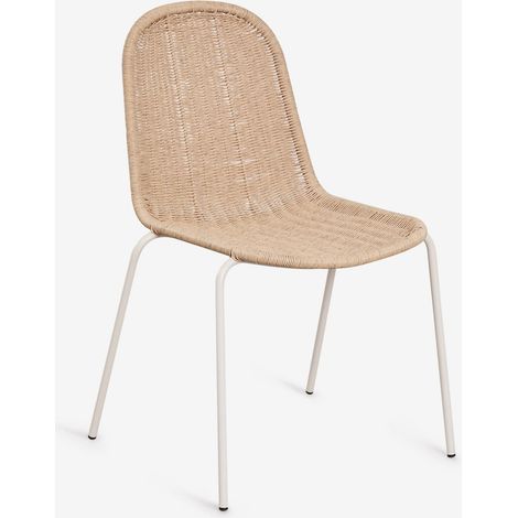 Silla de jardín apilable en ratán sintético Reiven SKLUM (1/5)