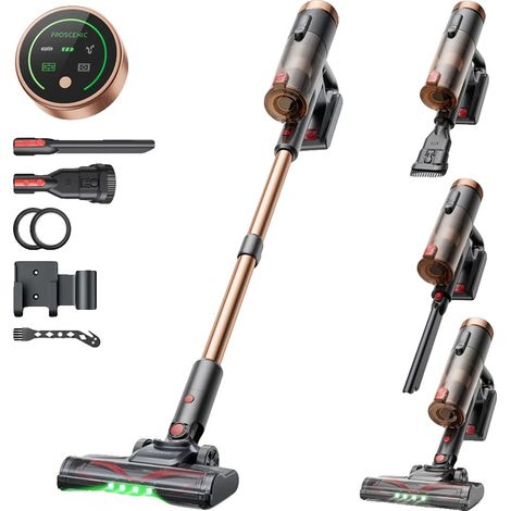 Aspirateur balai sans fil, 40 kPa d'aspiration, brosse anti-enchevêtrement, Pro scenic P11 Ultra, UE (1/2)