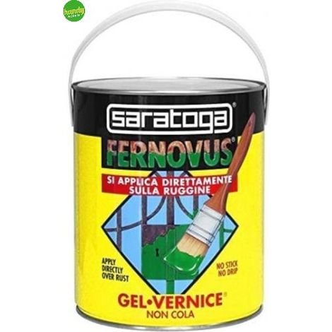 smalto gel antiruggine saratoga "fernovus" micaceo grigio grafite antico 2,5 lt